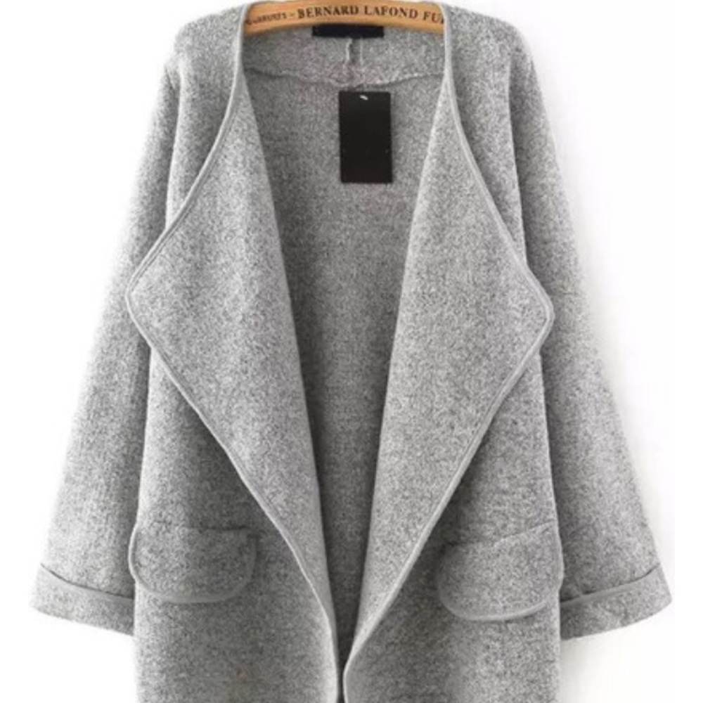 Grey Sweater Coat
